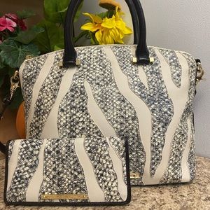 Brahmin Crème Solymar and ADY Wallet